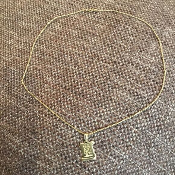 18K YELLOW GOLD CHAIN VIRGEN MARIA - Picture 3 of 5